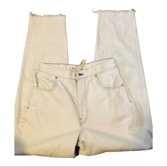 Madewell Y2K stone washed light blue frayed distressed women’s jeans size 27 new - Picture 6 of 8